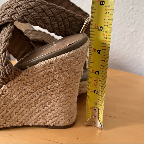 Jessica Simpson Platform Espadrille Sandal Crossover Strap Size 9.5 - Picture 13 of 13
